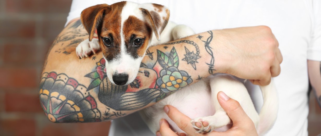 PartnerTattoo mit Hund für Aufregung RPR1.